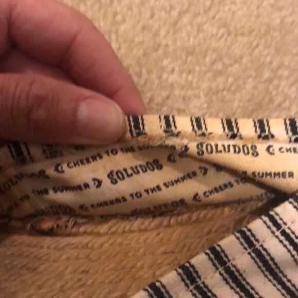 Soludos black and white stripped flats - Picture 4 of 9